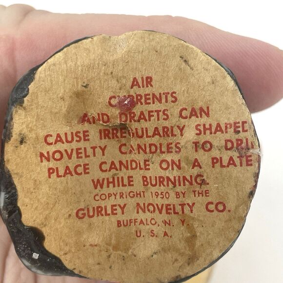 Vintage Gurley Candles Christmas Carolers Lot of 4 Wax Holiday Figures 1950's - Picture 11 of 16